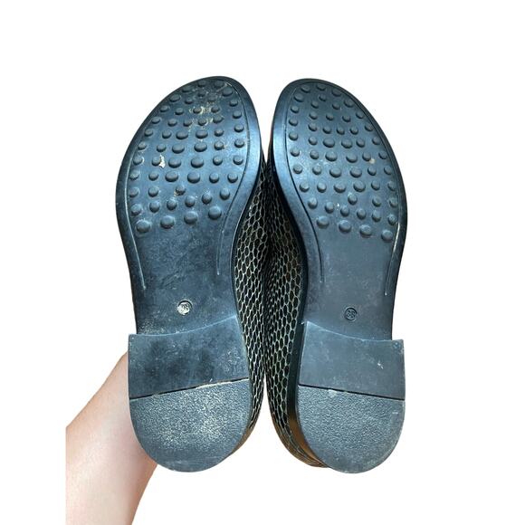 Aquatalia By Marvin K Snakeskin Embossed Shoes Size 38 - Picture 6 of 6